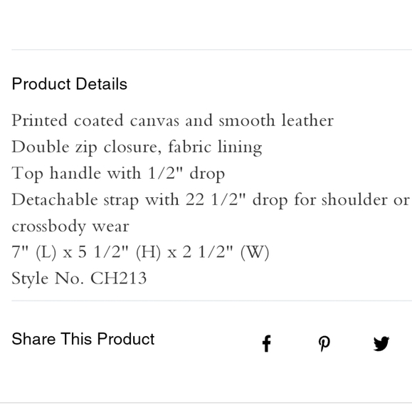 NWT Coach Box Crossbody Handbag w/ Butterflies - Picture 6 of 7